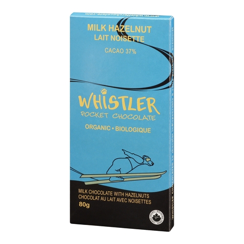 Whistler - Organic Milk Chocolate with Hazelnuts • Cacao 40% 80g