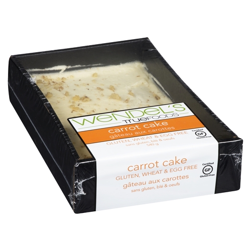 Wendel's True Foods - Carrot Cake - Gluten, Wheat & Egg Free 540g