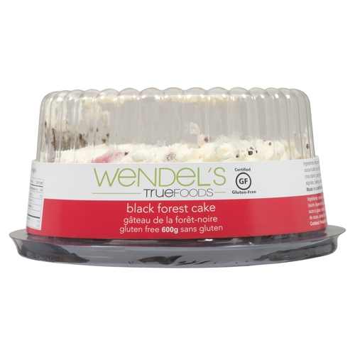 Wendel's True Foods - Black Forest Cake - Gluten Free 600g, 1 Each