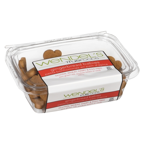 Wendel's True Foods - Gingerbread Babies - Gluten, Wheat, Dairy & Egg Free 250g, 1 Each