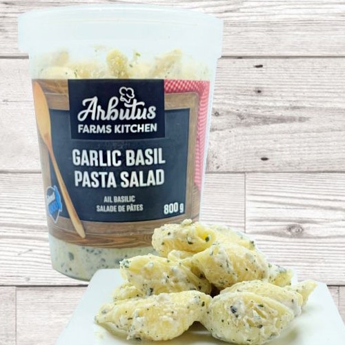 Arbutus Farms Kitchen - Garlic Basil Pasta Salad 800g, 1 Each