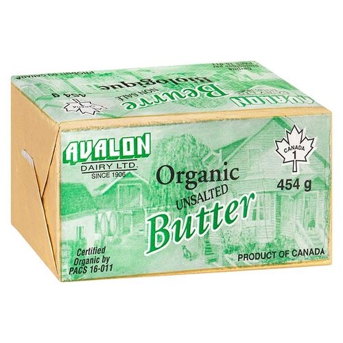 Avalon Dairy - Organic Butter - Unsalted 454g