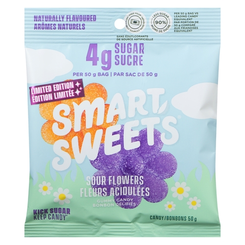 SmartSweets - Sour Flowers 50g, 1 Each