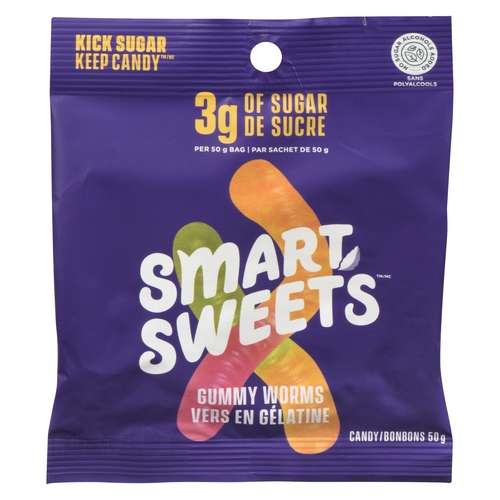 SmartSweets - Gummy Worms Candy 50g