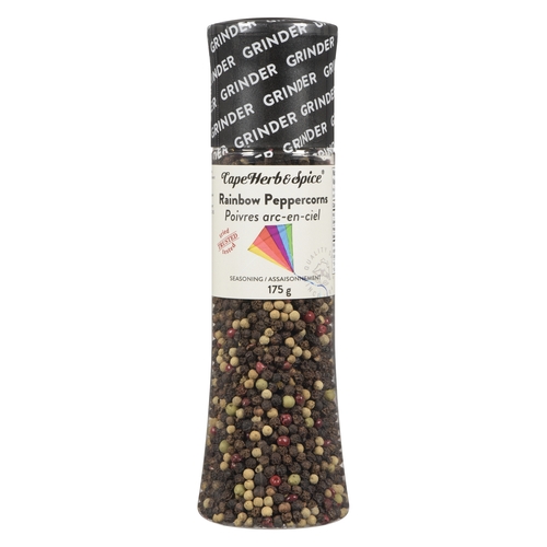 Cape Herb & Spice - Seasoning - Rainbow Peppercorns - Grinder 175g, 1 Each