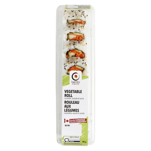 Bento Express - Vegetable Roll - 5 Piece 115g, 1 Each