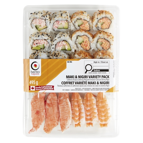 Bento Express - Maki & Nigiri Variety Pack 495g, 1 Each