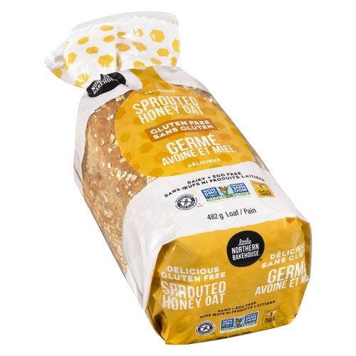 Little Northern Bakehouse - Delicious Gluten Free Sprouted Honey Oat Loaf 482g, 1 Each