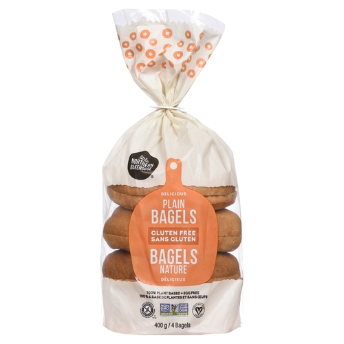 Little Northern Bakehouse - Delicious Gluten Free Bagels - Plain 4/100g, 1 Each