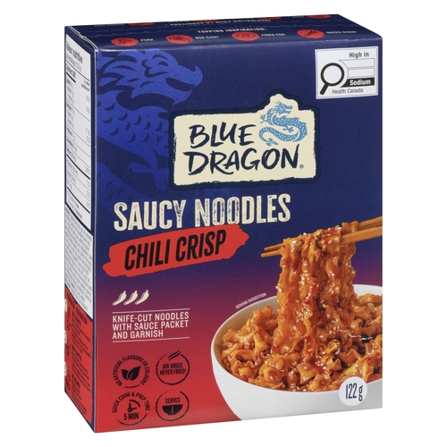 Blue Dragon - Saucy Noodles - Chili Crisp 122g, 1 Each