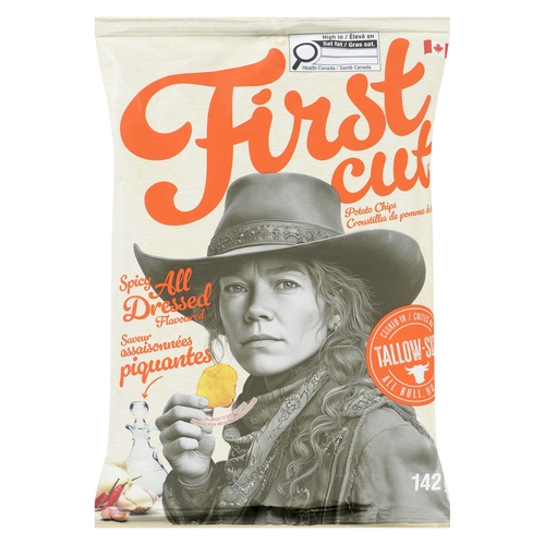 Firstcut Potato Chips - Spicy All Dressed 142g, 1 Each