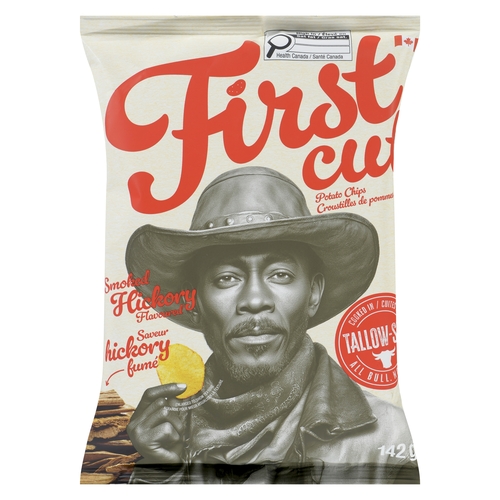 Firstcut Potato Chips - Smoked Hickory 142g, 1 Each