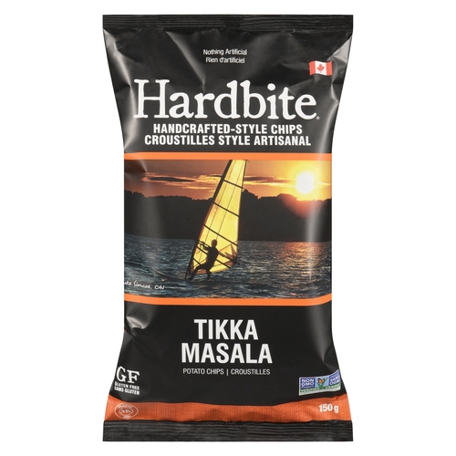 Hardbite - Handcrafted-Style Potato Chips - Tikka Masala 150g, 1 Each