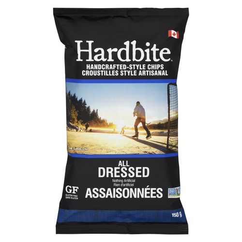 Hardbite - Handcrafted-Style Potato Chips - All Dressed 150g, 1 Each