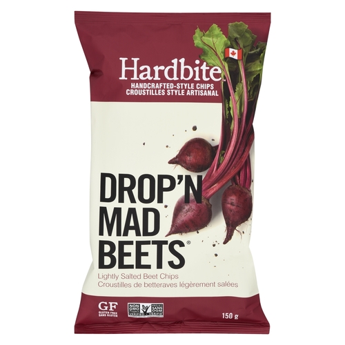 Hardbite - Drop'n Mad Beets - Lightly Salted Beet Chips 150g, 1 Each