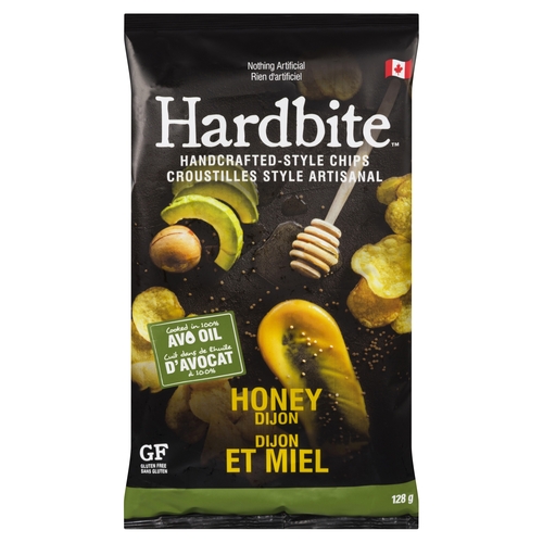 Hardbite - Handcrafted-Style Potato Chips - Honey Dijon 128g, 1 Each