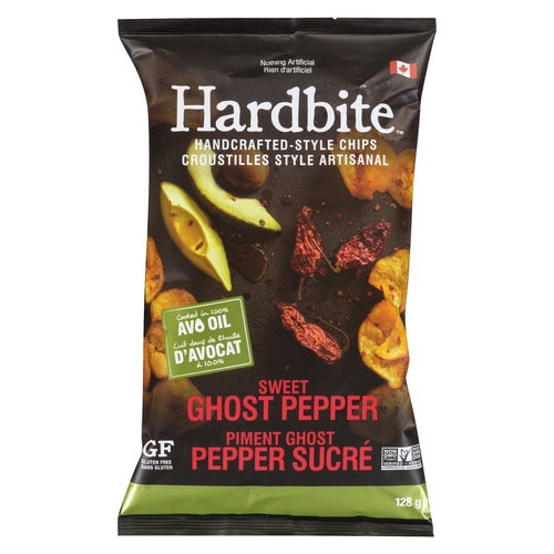 Hardbite - Handcrafted-Style Potato Chips - Sweet Ghost Pepper 128g, 1 Each