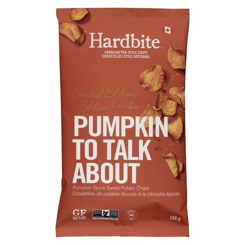 Hardbite - Handcrafted-Style Chips - Pumpkin to Talk About 128g, 1 Each