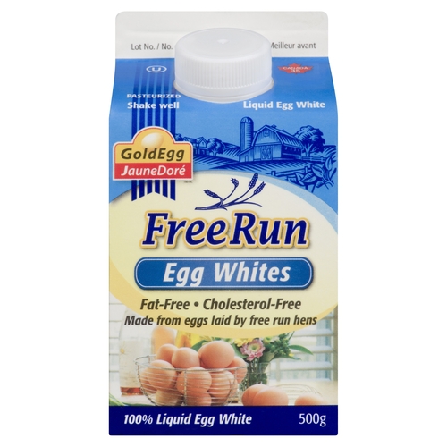 GoldEgg - Free Run Egg Whites 500g, 1 Each