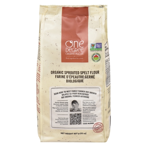 One Degree Organic Foods - Sprouted Spelt Flour 907g