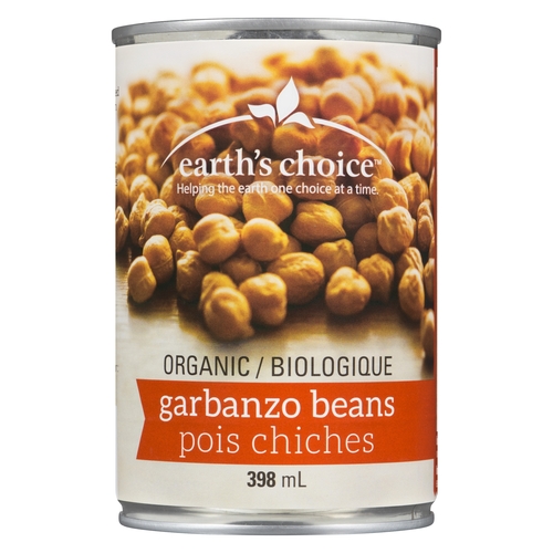 Earth's Choice - Organic Beans - Garbanzo 398ml, 1 Each