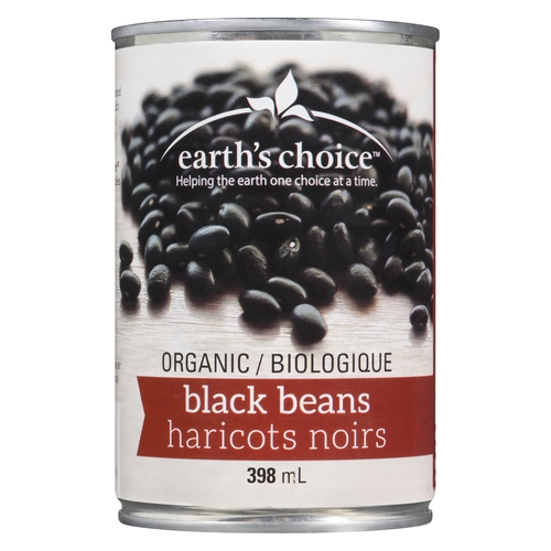 Earth's Choice - Organic Black Beans 398ml, 1 Each