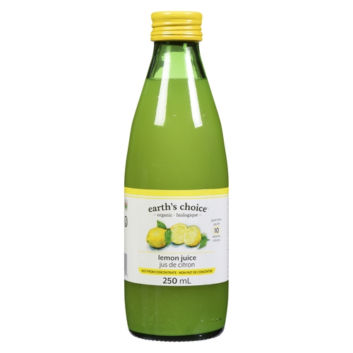 Earth's Choice - Organic Lemon Juice 250ml, 1 Each