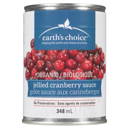 Earth's Choice - Organic Cranberry Sauce - Jellied 348ml, 1 Each