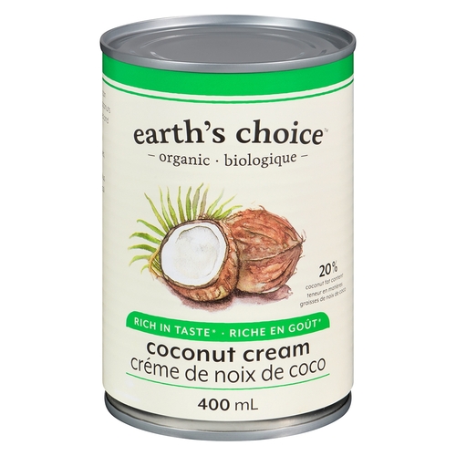 Earth's Choice - Organic Coconut Cream - Rich In Taste 400ml, 1 Each