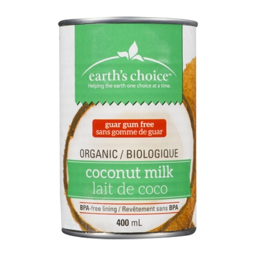 Earth's Choice - Organic Coconut Milk - Guar Gum Free 400ml, 1 Each