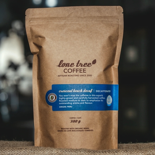 Lone Tree Coffee - Organic Crescent Beach Decaf 380g, 1 Each