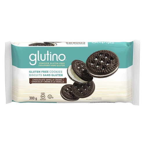 Glutino Gluten Free Cookies - Chocolate Vanilla Creme 300g