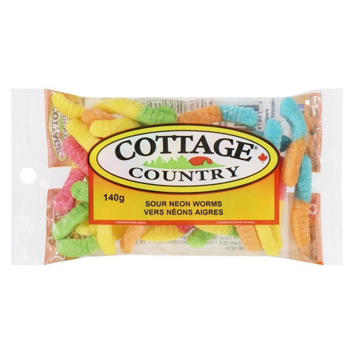 Cottage Country - Sour Neon Worms 130g