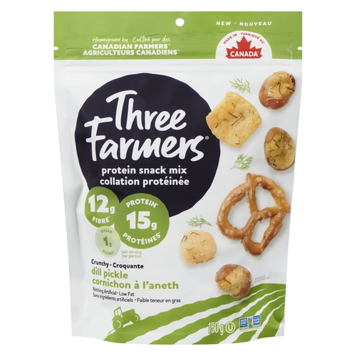 Three Farmers - Protein Snack Mix - Dill Pickle 150g, 1 Each