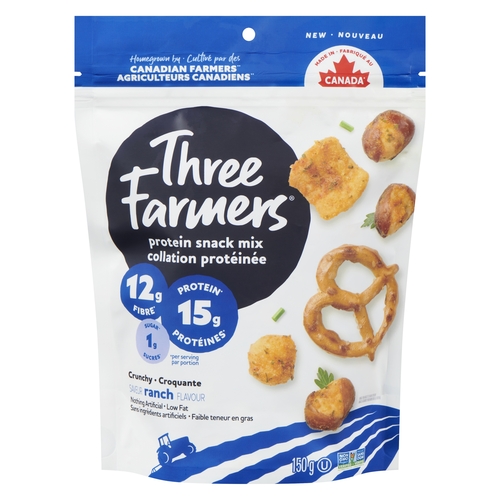 Three Farmers - Protein Snack Mix - Ranch 150g, 1 Each