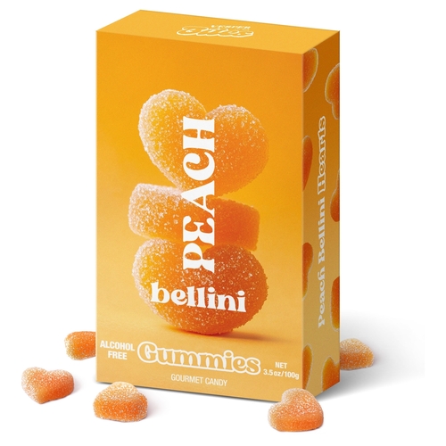 Vesper Bites - Gourmet Gummies - Peach Bellini 100g, 1 Each