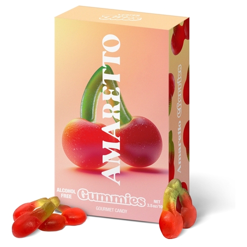 Vesper Bites - Gourmet Gummies - Amaretto Cherries 100g, 1 Each