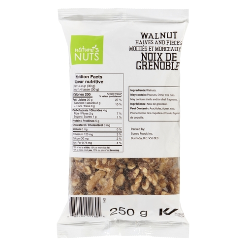 Nature's Nuts - Walnuts - Halves & Pieces 250g