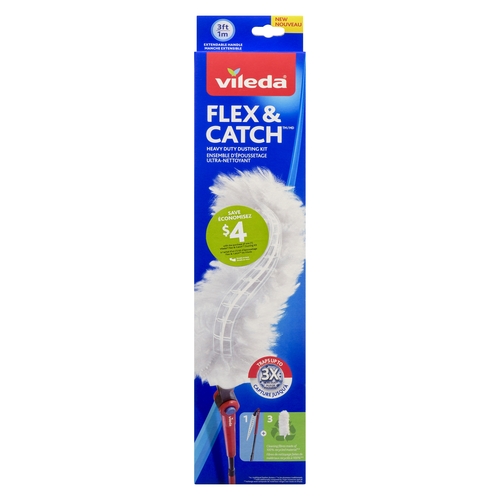 Vileda - Flex & Catch Heavy Duty Dusting Kit, 1 Each