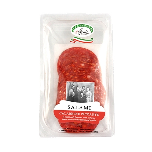 Soleterra d'Italia - Salami - Calabrese Piccante - Sliced 125g, 1 Each