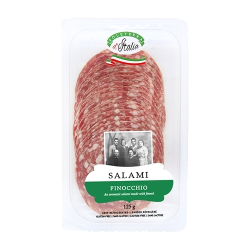 Soleterra d'Italia - Salami - Finocchio - Sliced 125g, 1 Each