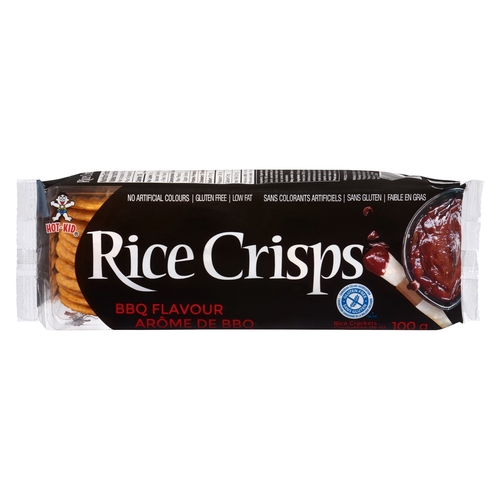 Hot Kid Rice Crisps - Gluten Free - BBQ 100g, 1 Each