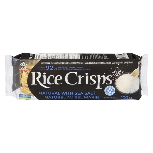 Hot Kid Rice Crisps - Gluten Free - Natural with Sea Salt 100g, 1 Each