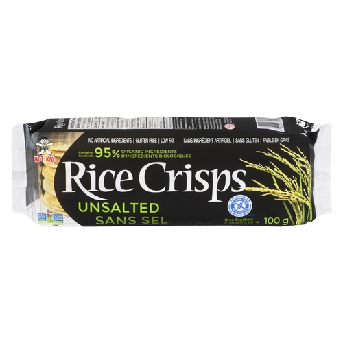 Hot Kid Rice Crisps - Gluten Free - Unsalted 100g, 1 Each