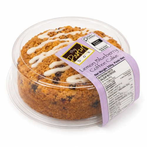 The Pastry Box - Lemon Blueberry Coffee Cake 350g, 1 Each
