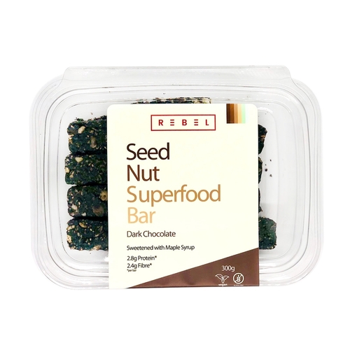 Rebel Foods - Seed Nut Superfood Bar - Dark Chocolate 300g