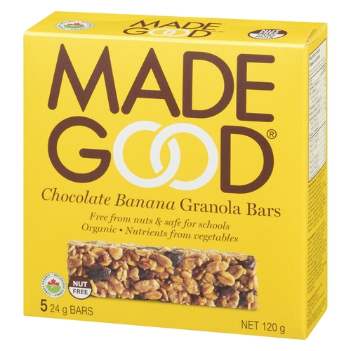 Made Good - Organic Granola Bars - Chocolate Banana 5's 120g, 1 Each