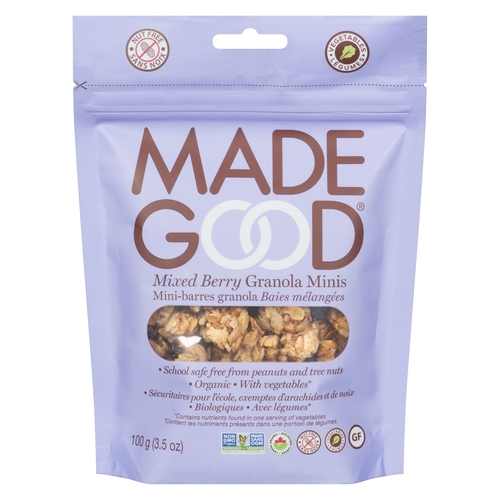 Made Good - Organic Granola Minis - Mixed Berry 100g, 1 Each