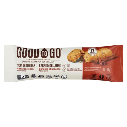 Good To Go - Soft Baked Bar - Cinnamon Pecan 40g, 1 Each