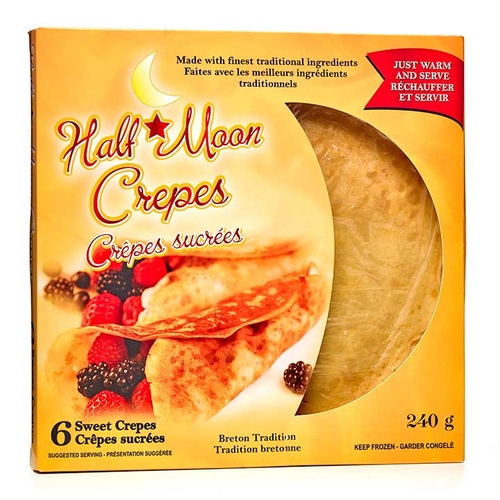 Half Moon Sweet Crepes 6's 240g, 1 Each